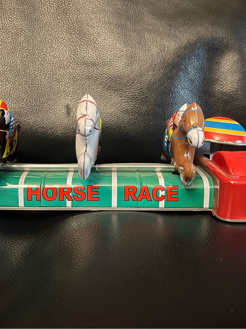 Schylling Tin Wind Up Mechanical Horse Race